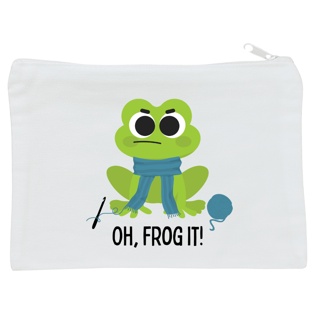 Oh, Frog It! Small Project Bag Crochet