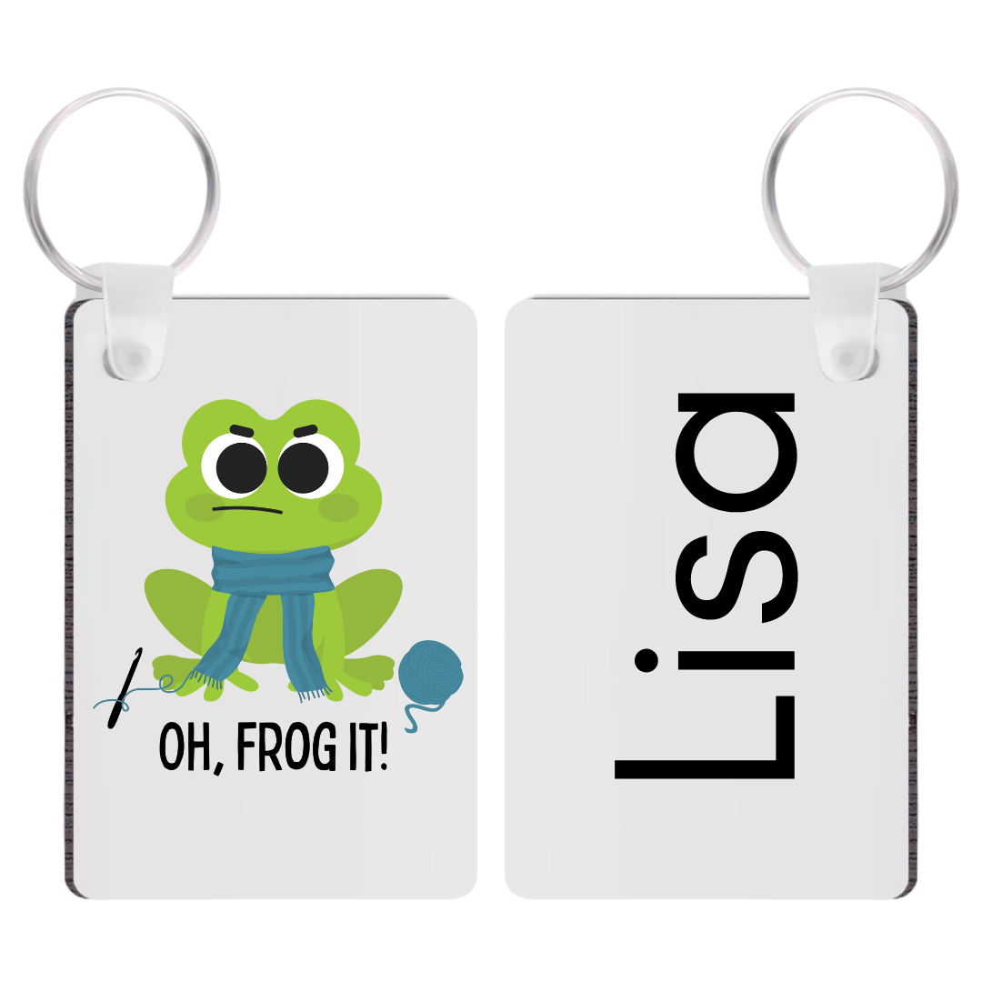 Oh, Frog It! Crochet Keychain
