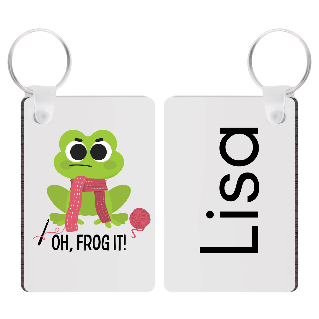 Oh, Frog It! Crochet Keychain