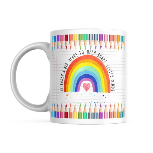 Big Heart Teacher Mug