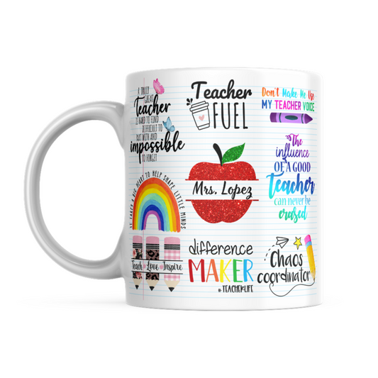 Personalized Teacher Mug