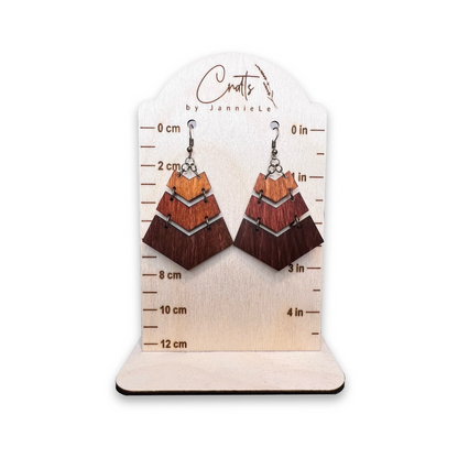 Chevron Wooden Earrings